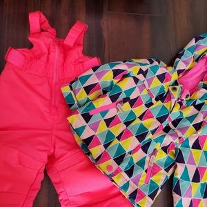 Puffer and bib jacket coat